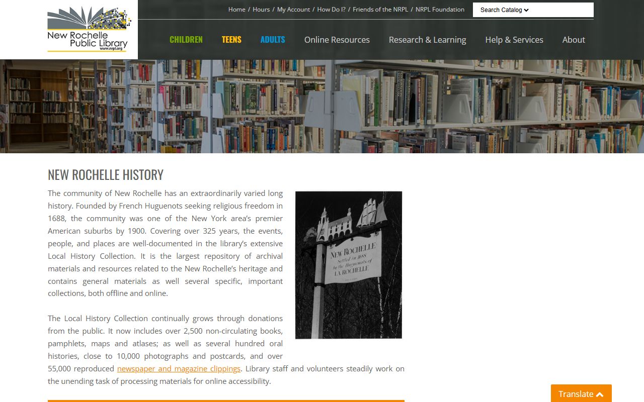 New Rochelle City Clerk page for obituary records