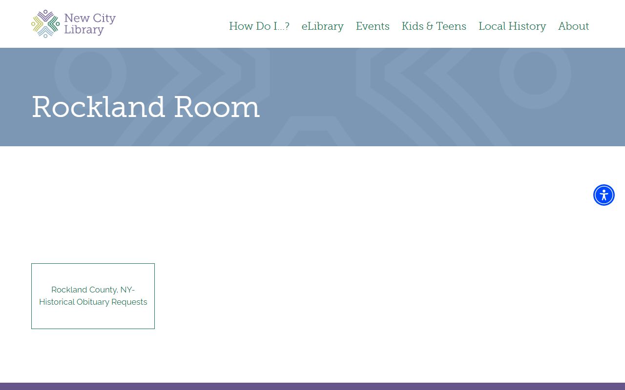 Town of Orangetown Clerk page for obituary records