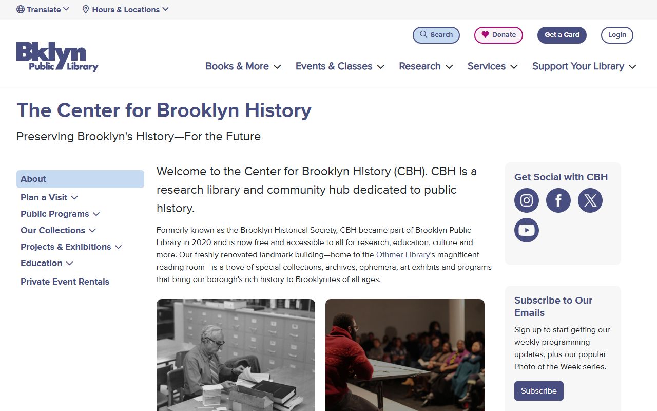 Center for Brooklyn History resources for Kings County obituary records and genealogy research