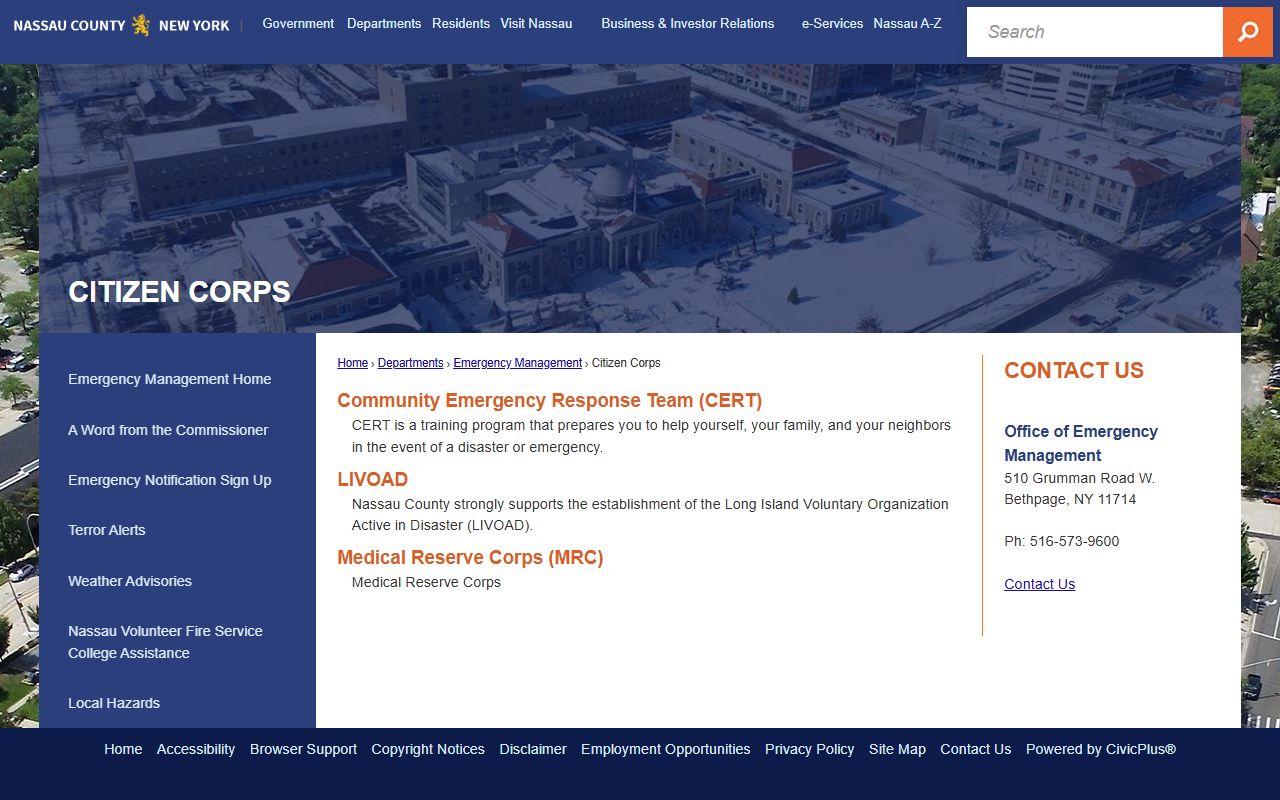 Nassau County Clerk office records page for obituary research in Nassau County